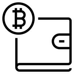 Digital Wallet Line Icon