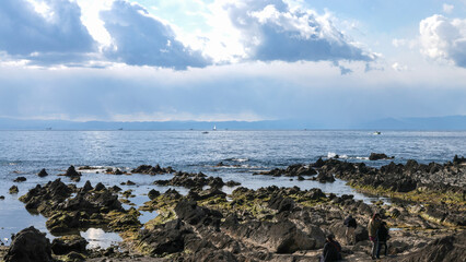 日本周遊　三浦半島荒崎海岸