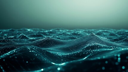 Abstract view of ocean waves and gentle currents.