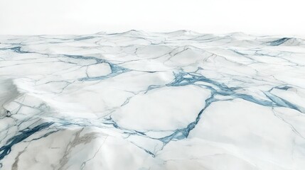 Obraz premium A sprawling view of white marble flooring with blue-gray veins, highlighting the cool, refined look of the stone.