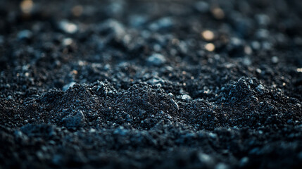 biochar black soil texture showing rich, dark organic material that symbolizes sustainability, carbon sequestration, and environmental regeneration through innovative soil management techniques

