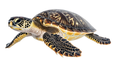 Fototapeta premium Sea turtle transparent background