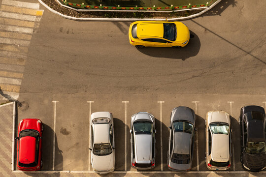 Cars in the parking lot