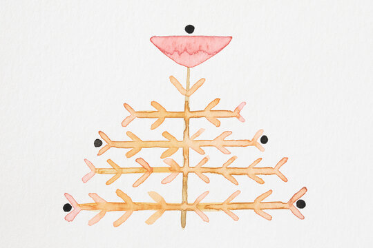 Flower watercolor artwork