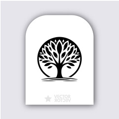 pine tree icon celebration logo