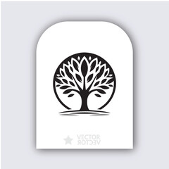 pine tree icon celebration logo