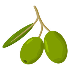 green olives with leaves