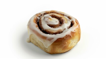 Photorealistic and intricately detailed image of a cinnamon roll
