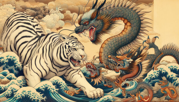 Tiger And Dragon」の写真素材 | 40,077件の無料イラスト画像 | Adobe