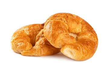 Croissant isolated on white background