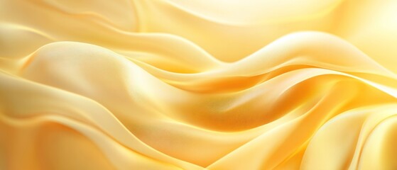 Fototapeta premium Abstract background with soft golden waves and smooth lines