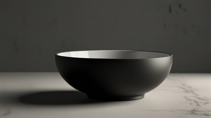 Black Ceramic Bowl
