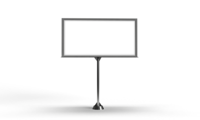 Billboard signboard whte isolated mockup empty blank frame object business advertisement poster seo marketing template street message communication media road subway announcement exhibition public 