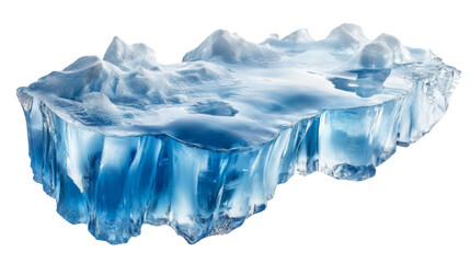 Fototapeta premium Icebergs transparent background
