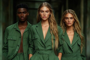 Sustainable fashion campaign for eco-friendly attire in highlights diversity on the runway