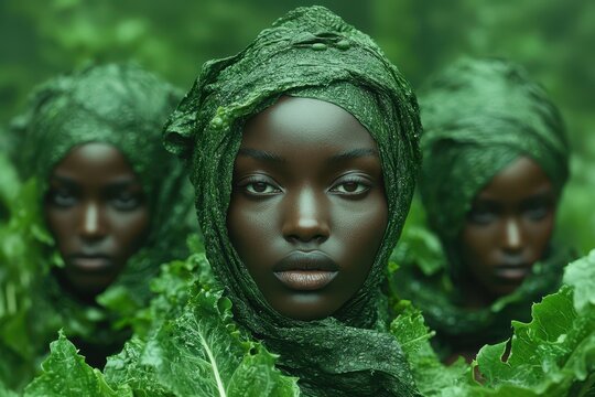 Green campaign for sustainable fashion by Otto Versand projected into the future