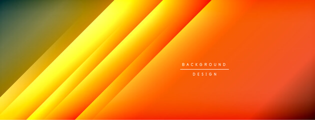 Dynamic shadow lines with gradient colors geometric background