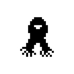 Obraz premium scarf outline simple pixel art