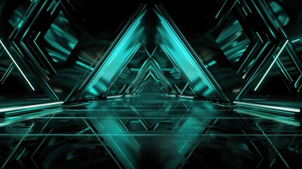 Obraz premium Abstract Neon Tunnel