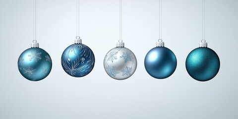 blue christmas balls