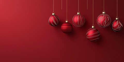 red christmas balls
