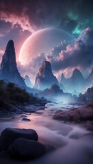 4k illustration immersive wallpaper background