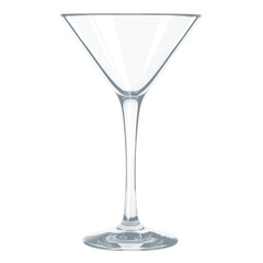 empty glass, transparent background.
