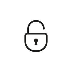 Unlocked Padlock icon set vector illustration