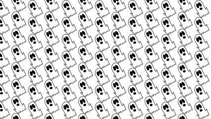 Halloween pattern background illustration of ghost 