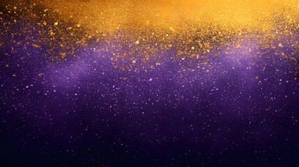 Golden and Purple Glitter Abstract Background