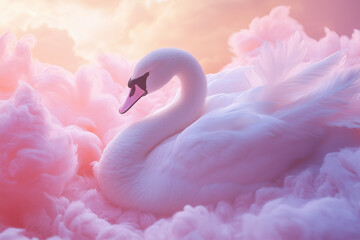 Dreamy and Elegant White Swan Concept
