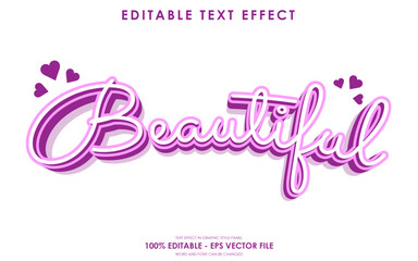 Editable Beautiful Valentine Text Effect