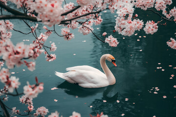 Dreamy and Elegant White Swan Concept