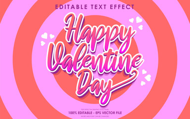 Editable Happy Valentine Day Text Effect