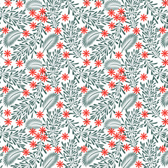 unique Floral Pattern Delight, vector seamless pattern design