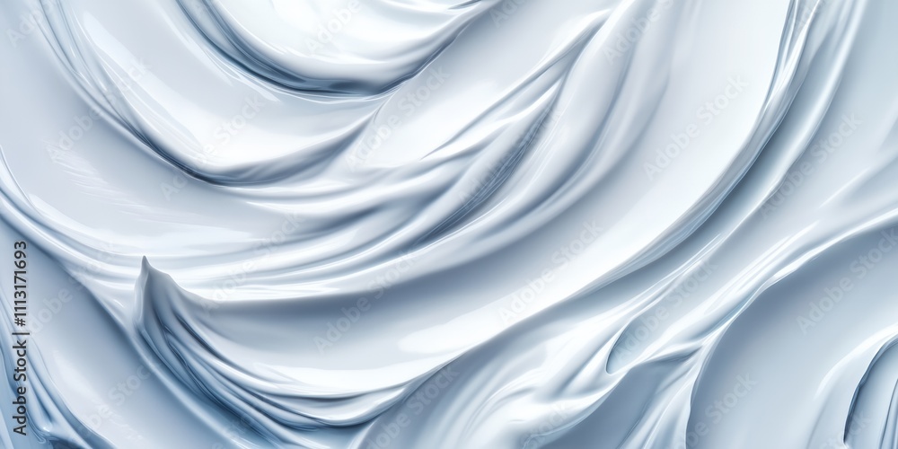 Poster the image is a close up of a white fabric with a lot of white lines and swirls. the fabric appears t