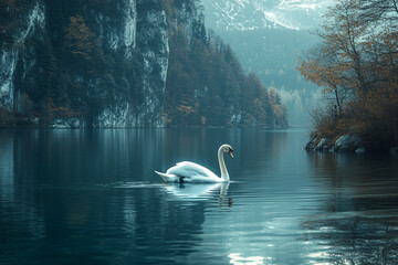 Dreamy and Elegant White Swan Concept