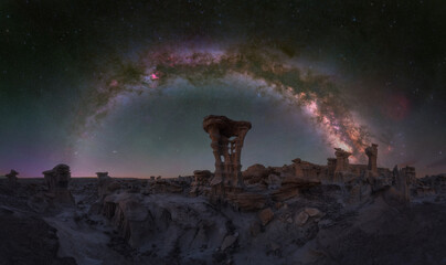 Night photograph taken in desert of New Mexico