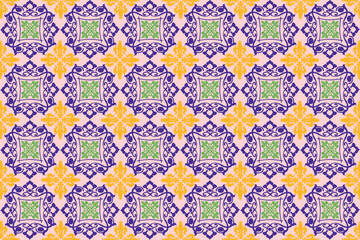 handmaed  design art pattern fabric tile 
