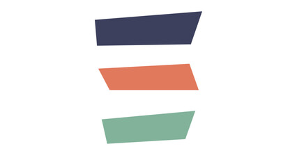 3 sets of text box designs with different shapes and colors