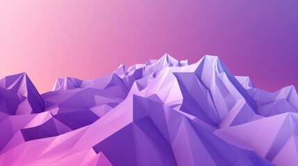 Abstract Purple Mountain Range