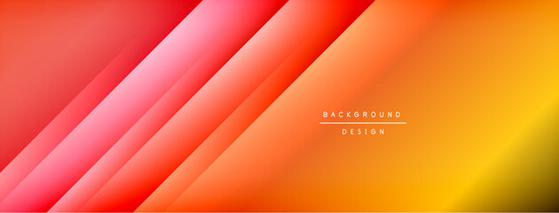 Colorful gradient with lines made of shadow and light. Creative background