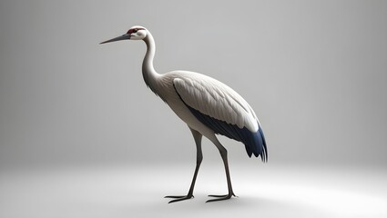 Fototapeta premium A highly detailed photorealistic image of_a black and white bird