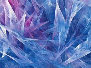 Classic Blue Abstract trianglify Generative Art background illustration  - ai