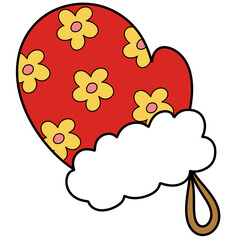 Untitled ArtwIllustration of warm green gloves during Christmas.ork