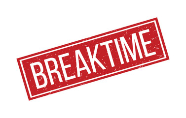 BREAKTIME Rubber Stamp Seal Vector illustration isolated on white background