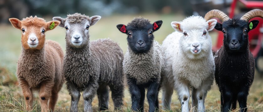 Sheep gathered for the holidays - Powered by Adobe