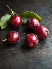 jujube isolated on metal background