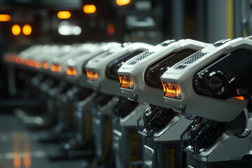 Automated Mechanical Arms in Modern Factory Workshop