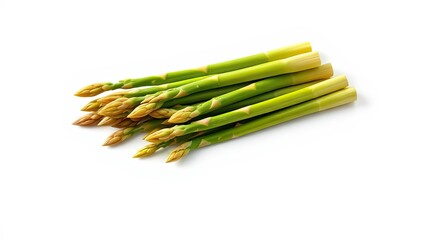 Fresh asparagus with green shoots and tender tips , organic, shoot